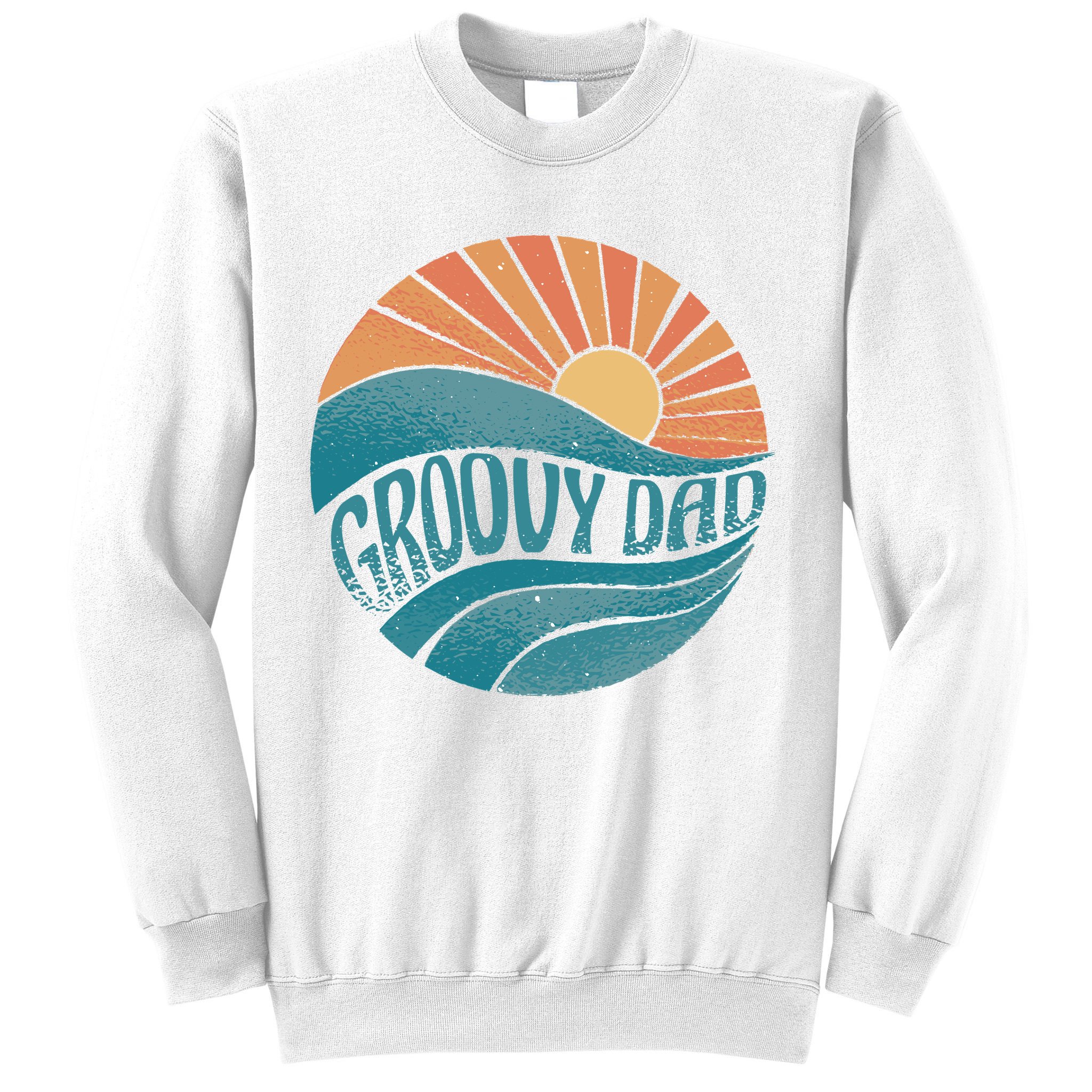 Groovy Dad Retro Sunset Gift Sweatshirt
