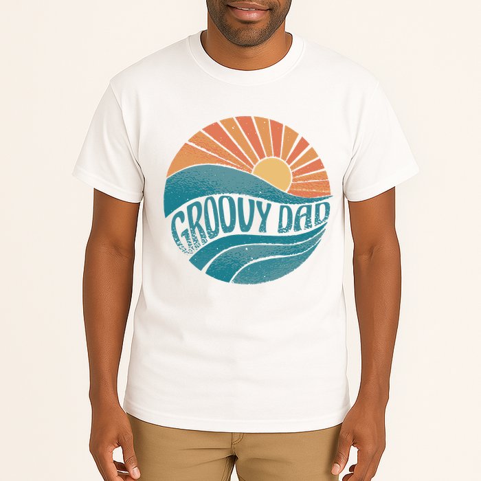 Groovy Dad Retro Sunset Gift Tall T-Shirt