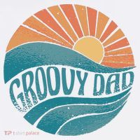 Groovy Dad Retro Sunset Gift Tall T-Shirt
