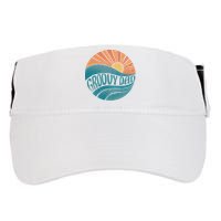 Groovy Dad Retro Sunset Gift Adult Drive Performance Visor