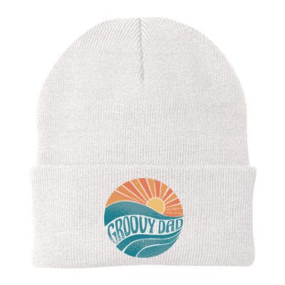 Groovy Dad Retro Sunset Gift Beanie