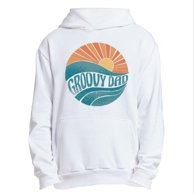 Groovy Dad Retro Sunset Gift Urban Pullover Hoodie