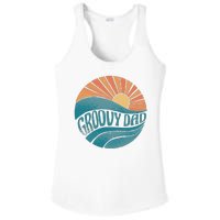 Groovy Dad Retro Sunset Gift Ladies PosiCharge Competitor Racerback Tank