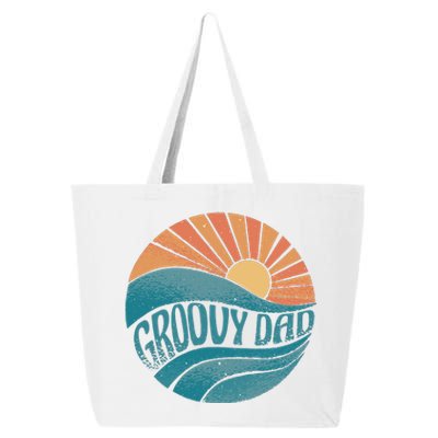 Groovy Dad Retro Sunset Gift 25L Jumbo Tote