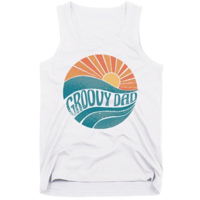 Groovy Dad Retro Sunset Gift Tank Top