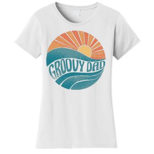 Groovy Dad Retro Sunset Gift Women's T-Shirt