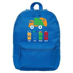 Garbage Day Recycling Truck Trash Gift 16 in Basic Backpack