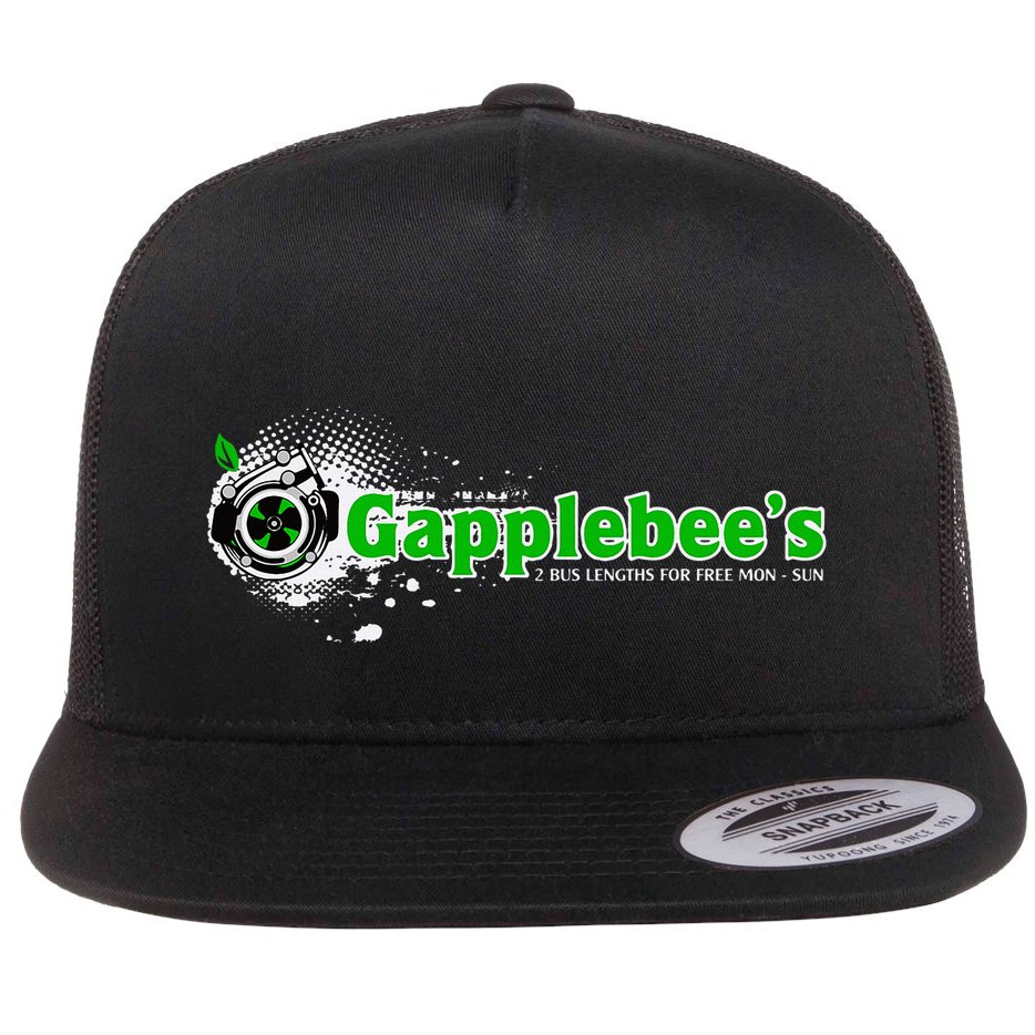 GapplebeeS Drag Racing Car Guy Flat Bill Trucker Hat