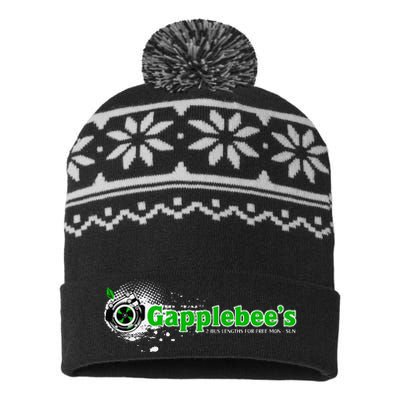 GapplebeeS Drag Racing Car Guy USA-Made Snowflake Beanie