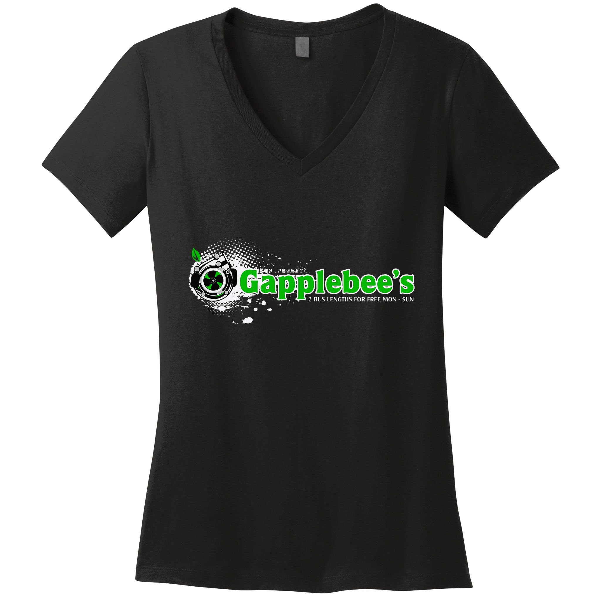 GapplebeeS Drag Racing Car Guy Women's V-Neck T-Shirt