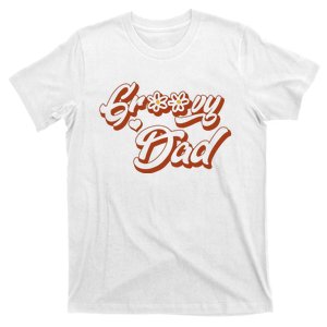 Groovy Dad Retro 70’s Birthday Flower Mom & Dad Matching T-Shirt