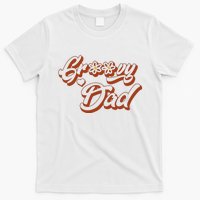 Groovy Dad Retro 70’s Birthday Flower Mom & Dad Matching T-Shirt