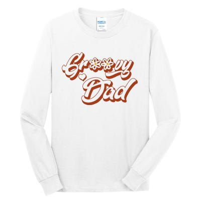 Groovy Dad Retro 70’s Birthday Flower Mom & Dad Matching Tall Long Sleeve T-Shirt