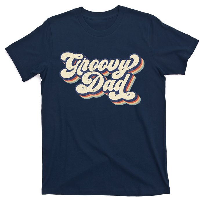 Groovy Dad Retro 70s Aesthetic Style T-Shirt