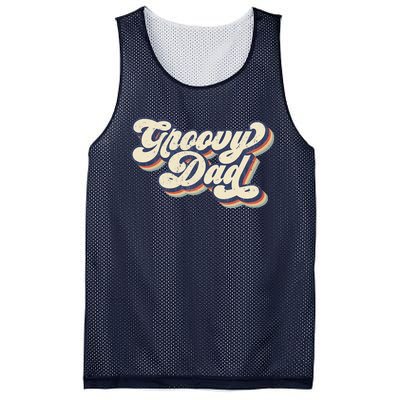 Groovy Dad Retro 70s Aesthetic Style Mesh Reversible Basketball Jersey Tank