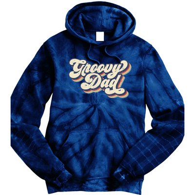 Groovy Dad Retro 70s Aesthetic Style Tie Dye Hoodie