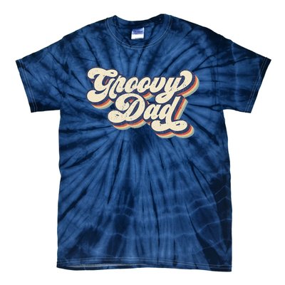 Groovy Dad Retro 70s Aesthetic Style Tie-Dye T-Shirt