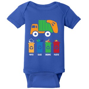 Garbage Day Recycling Truck Baby Bodysuit