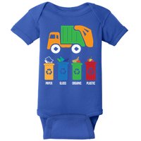 Garbage Day Recycling Truck Baby Bodysuit