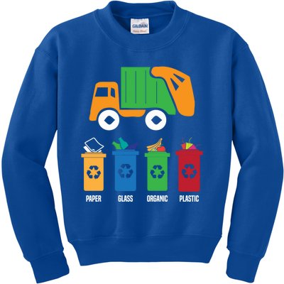 Garbage Day Recycling Truck Kids Sweatshirt