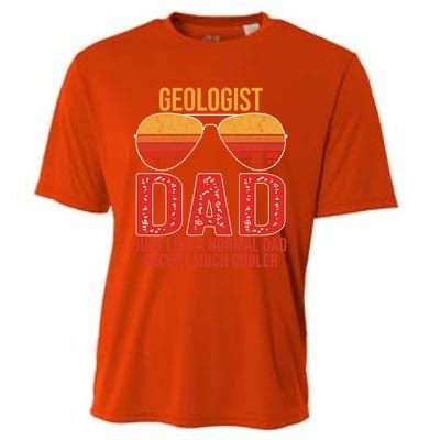 Geologist Dad Retro Sunglasses For Father's Day Gift Cooling Performance Crew T-Shirt