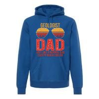 Geologist Dad Retro Sunglasses For Father's Day Gift Premium Hoodie