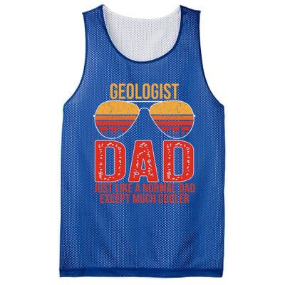 Geologist Dad Retro Sunglasses For Father's Day Gift Mesh Reversible Basketball Jersey Tank