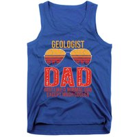 Geologist Dad Retro Sunglasses For Father's Day Gift Tank Top