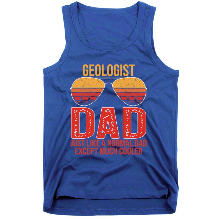 Geologist Dad Retro Sunglasses For Father's Day Gift Tank Top