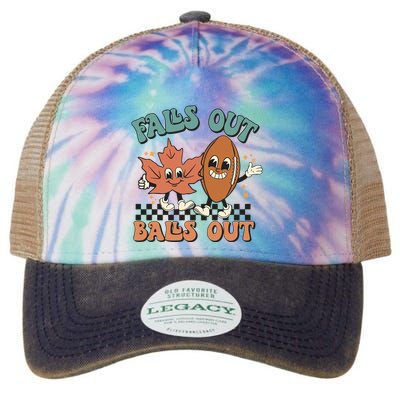 Game Day Retro Football Falls Out Balls Out Legacy Tie Dye Trucker Hat