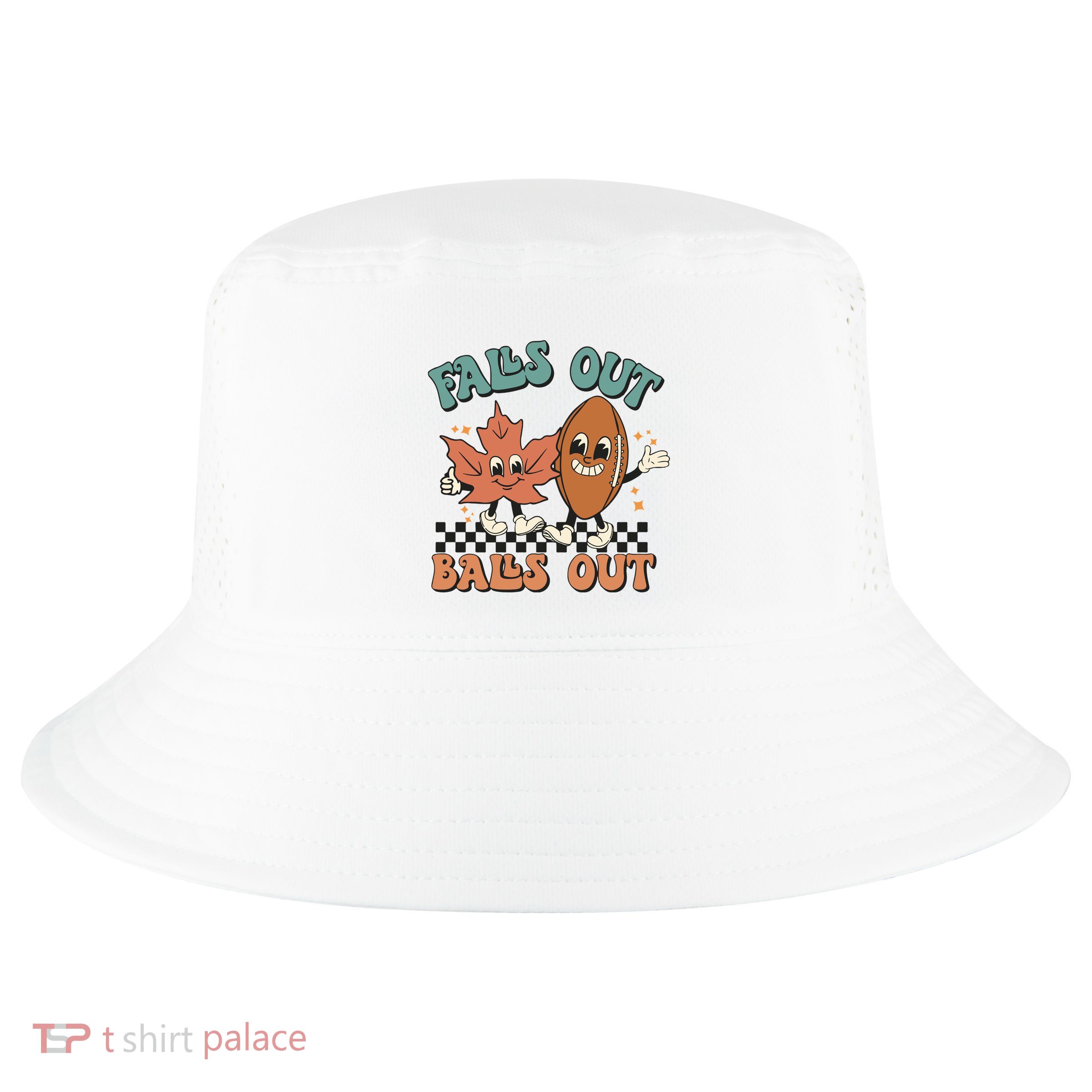 Game Day Retro Football Falls Out Balls Out Cool Comfort Performance Bucket Hat