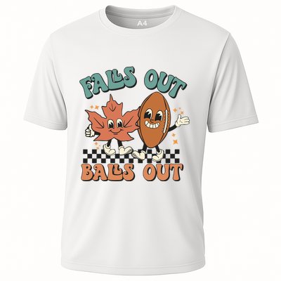 Game Day Retro Football Falls Out Balls Out Performance Shirt