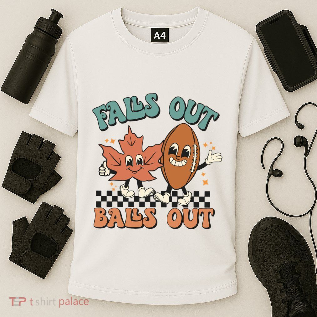 Game Day Retro Football Falls Out Balls Out Performance Shirt