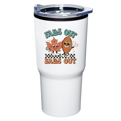Game Day Retro Football Falls Out Balls Out Tumbler