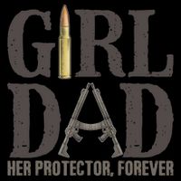 Girl Dad Retro Vintage Gift Dad Father Birthday Doggie Tank