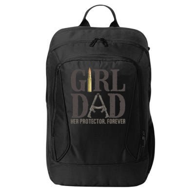 Girl Dad Retro Vintage Gift Dad Father Birthday City Backpack