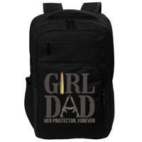 Girl Dad Retro Vintage Gift Dad Father Birthday Impact Tech Backpack