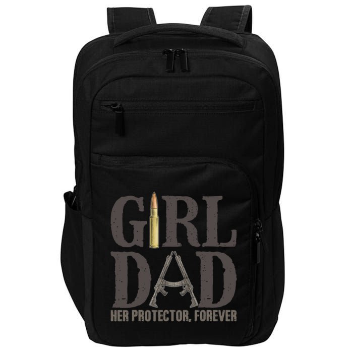 Girl Dad Retro Vintage Gift Dad Father Birthday Impact Tech Backpack