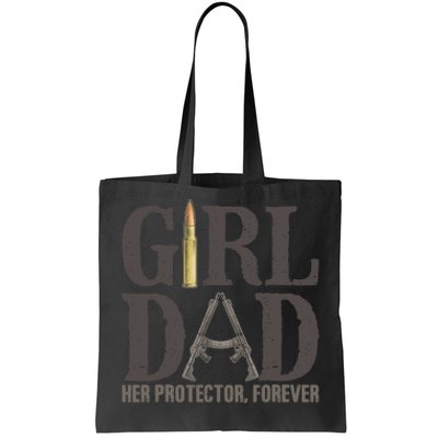 Girl Dad Retro Vintage Gift Dad Father Birthday Tote Bag