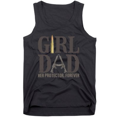 Girl Dad Retro Vintage Gift Dad Father Birthday Tank Top