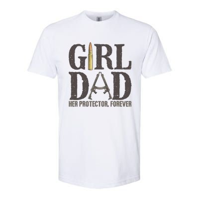 Girl Dad Retro Vintage Gift Dad Father Birthday Softstyle® CVC T-Shirt