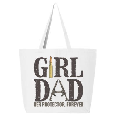 Girl Dad Retro Vintage Gift Dad Father Birthday 25L Jumbo Tote