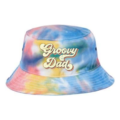 Groovy Dad Retro 70s Aesthetic Vintage Papa FatherS Day Tie Dye Newport Bucket Hat