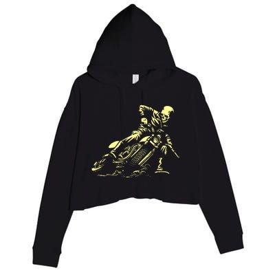 Ghost Drift Rider Crop Fleece Hoodie