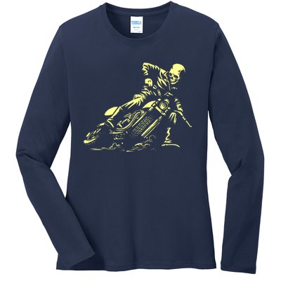 Ghost Drift Rider Ladies Long Sleeve Shirt