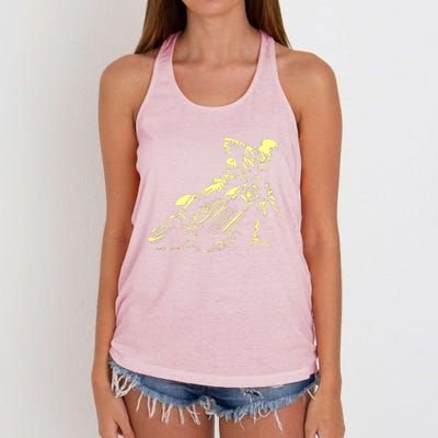 Ghost Drift Rider Women's Knotted Racerback Tank