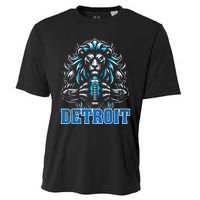 Graphic Detroit Retro Styles 90s Detroit Name Personalized Cooling Performance Crew T-Shirt