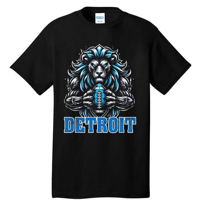 Graphic Detroit Retro Styles 90s Detroit Name Personalized Tall T-Shirt