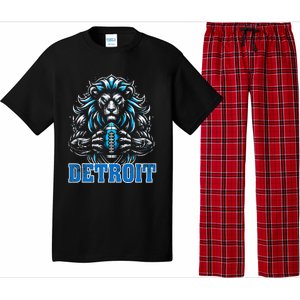 Graphic Detroit Retro Styles 90s Detroit Name Personalized Pajama Set