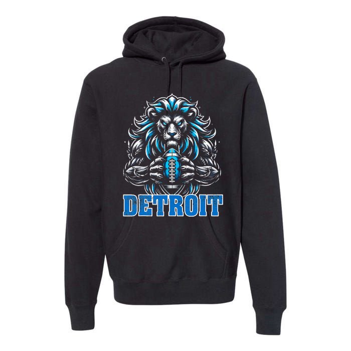 Graphic Detroit Retro Styles 90s Detroit Name Personalized Premium Hoodie